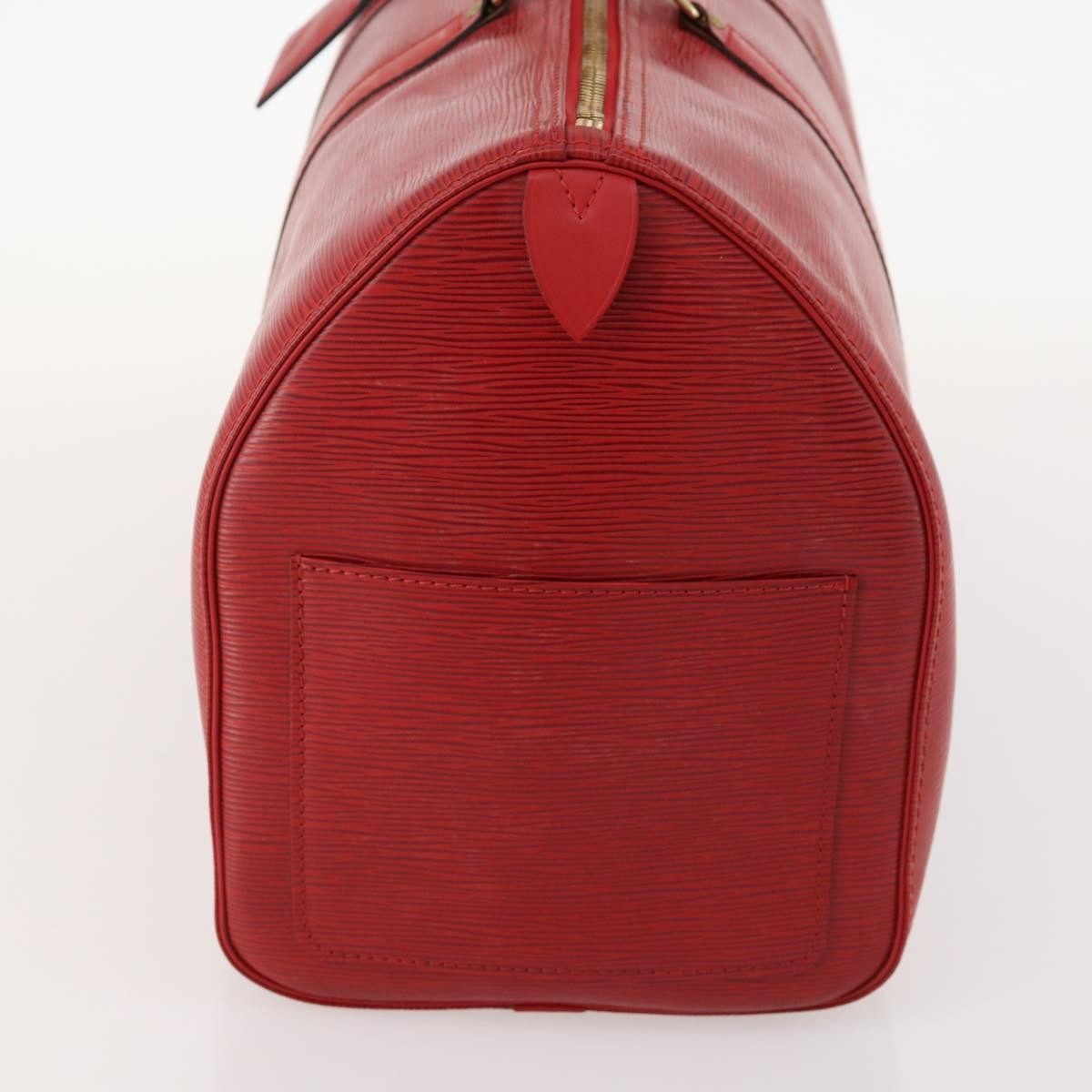 Louis Vuitton Keepall Bag Epi Leather Red Leather Travel Bag Bag (Pre-Owned)
