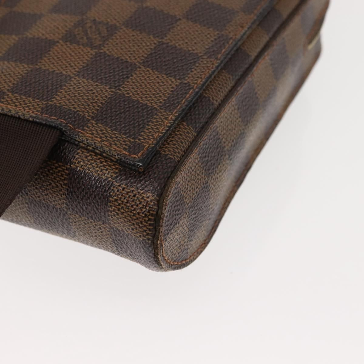 Louis Vuitton Geronimos Waist Bag Damier Brown Canvas Shoulder Bag Bag (Pre-Owned)
