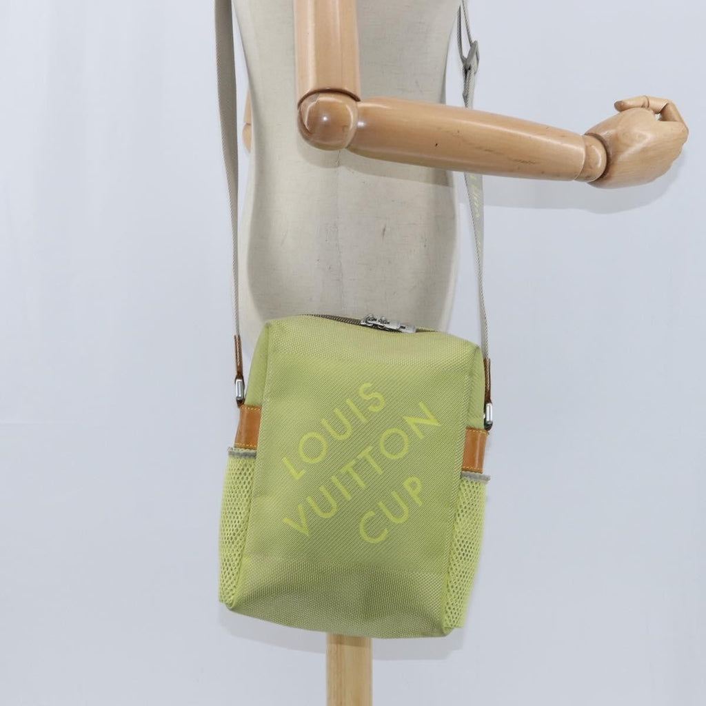 Louis Vuitton Cup Weathery Bag Damier Geant Canvas Yellow Canvas Shoulder Bag Bag (Pre-Owned)