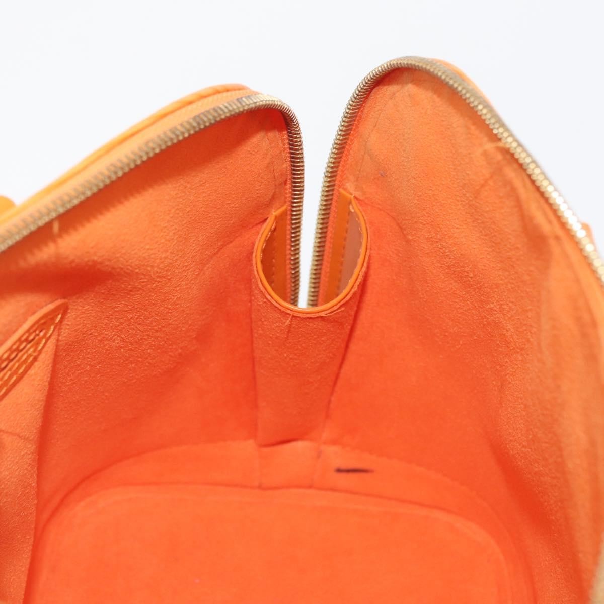 Louis Vuitton Alma Handbag Epi Leather Orange Leather Handbag (Pre-Owned)