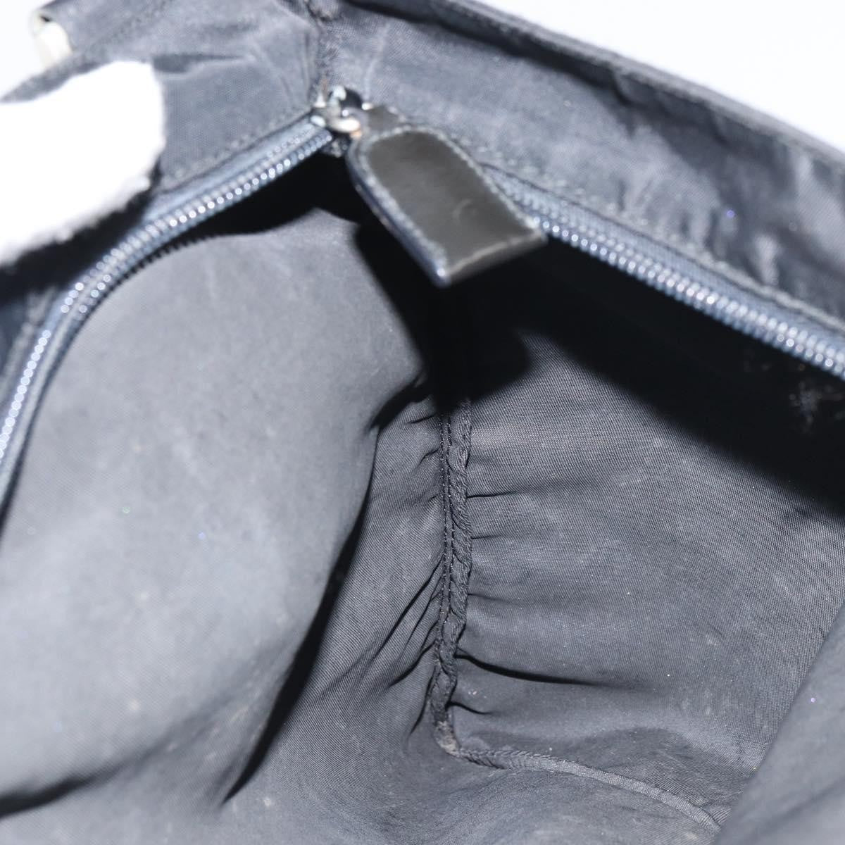 Prada Flat Messenger Bag Tessuto Black Nylon Shoulder Bag Bag (Pre-Owned)