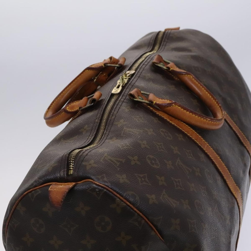 Louis Vuitton Keepall Bag Monogram Canvas Brown Canvas Travel Bag Bag (Pre-Owned)