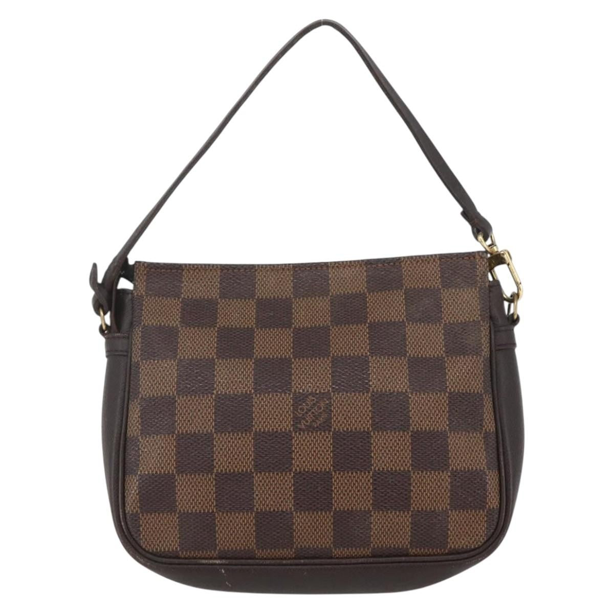 Louis Vuitton Trousse Make Up Bag Damier Canvas Brown Canvas Clutche & Pouche Bag (Pre-Owned)