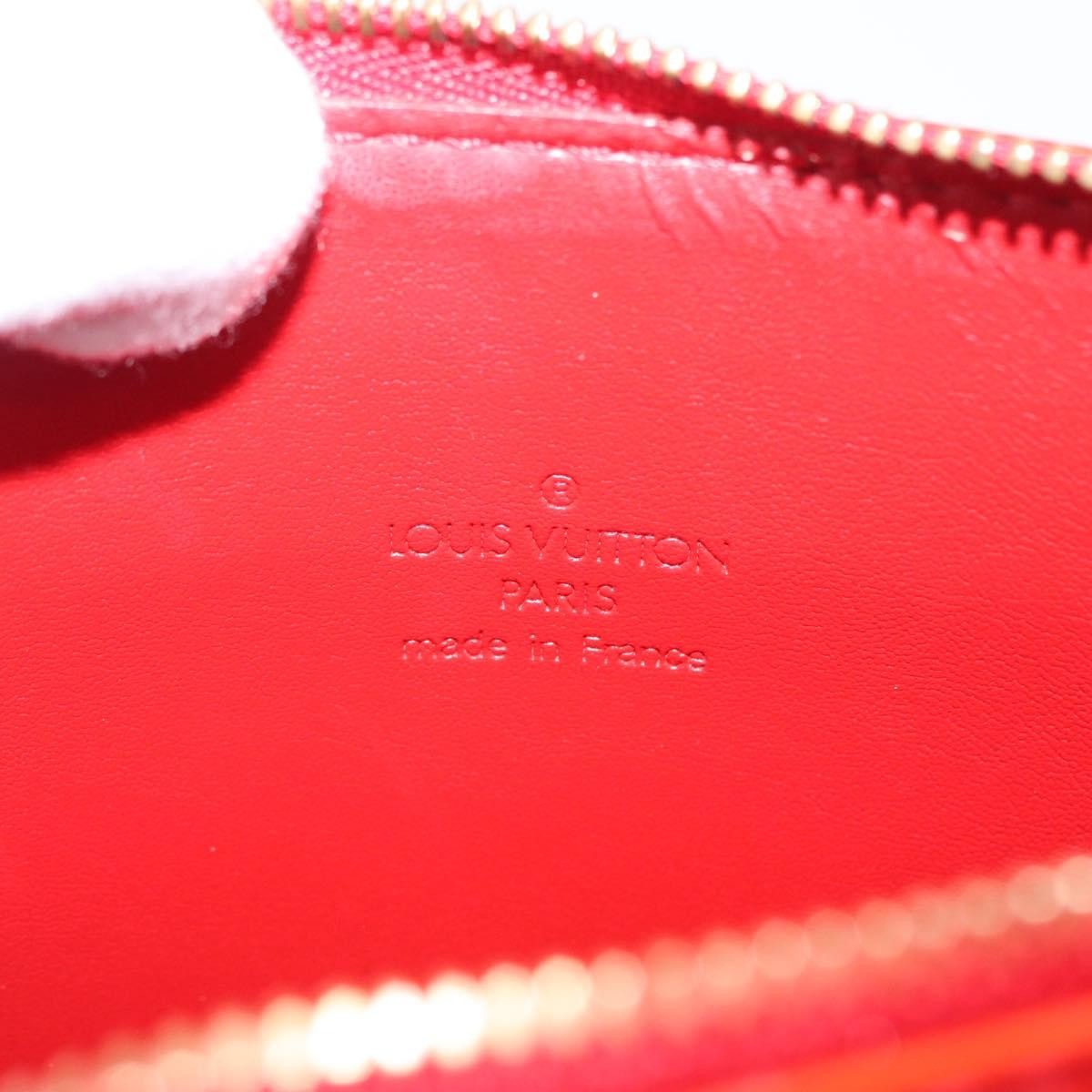 Louis Vuitton Mott Handbag Monogram Vernis Red Patent_Leather Clutche & Pouche Bag (Pre-Owned)