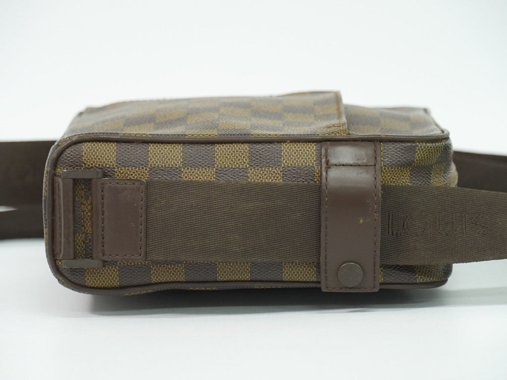Louis Vuitton Olav Handbag Damier Brown Canvas Shoulder Bag Bag (Pre-Owned)