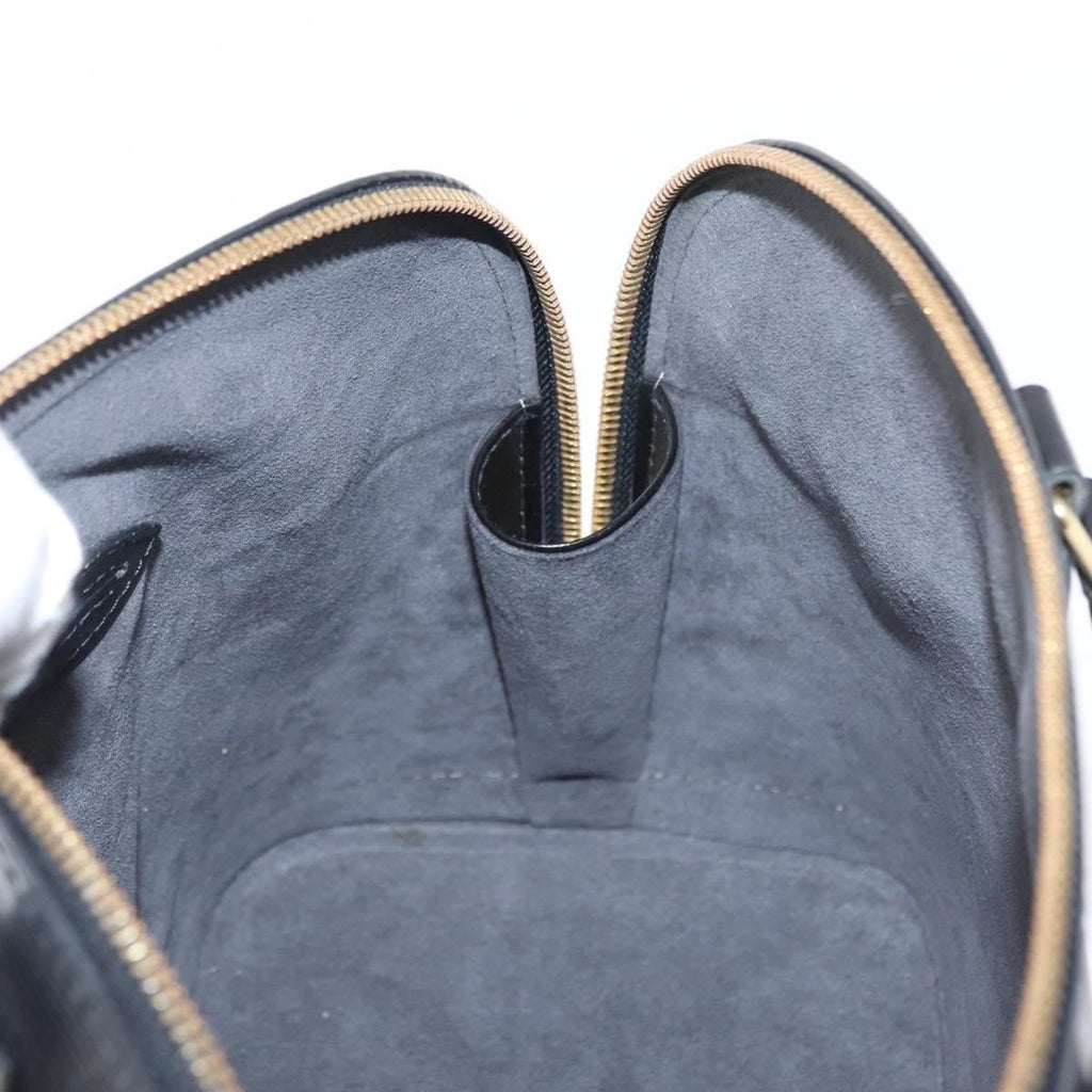 Louis Vuitton Alma Handbag Epi Leather Black Leather Handbag (Pre-Owned)