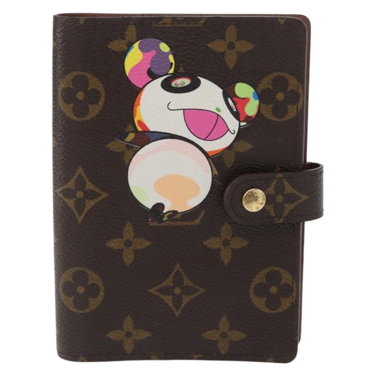 Louis Vuitton Agenda Cover Monogram Panda Brown Canvas Wallets Accessory (Pre-Owned)