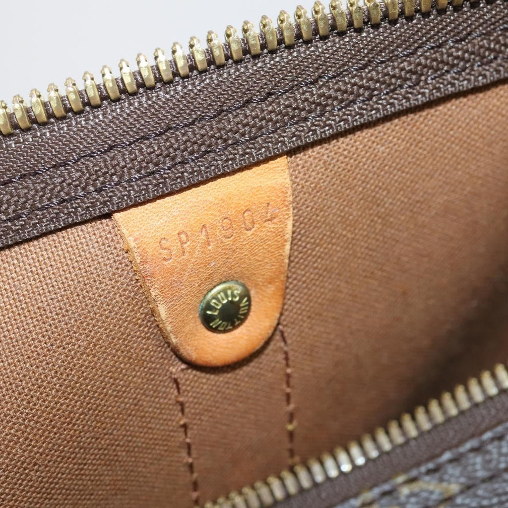 Louis Vuitton Keepall Bag Monogram Canvas Brown Canvas Travel Bag Bag (Pre-Owned)
