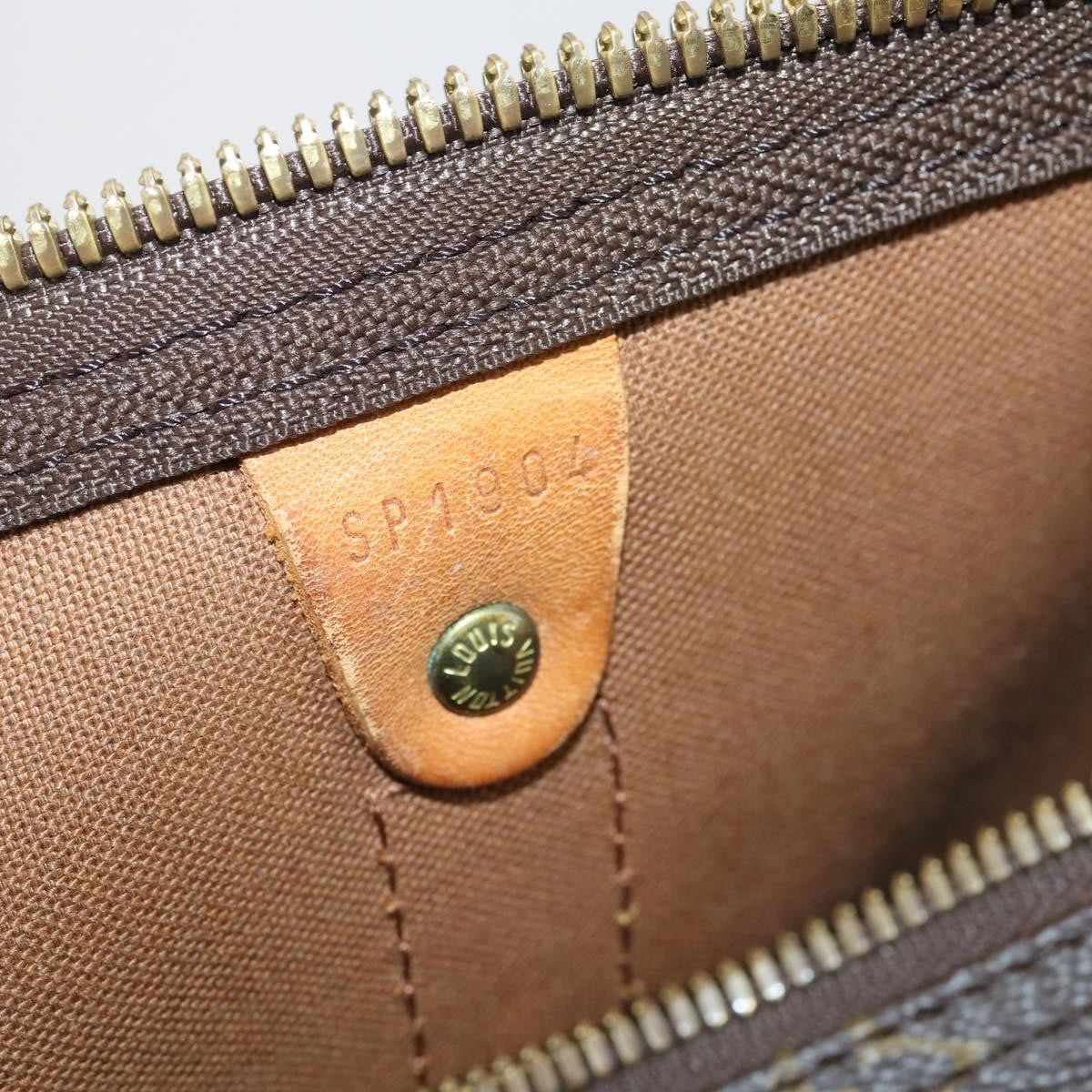 Louis Vuitton Keepall Bag Monogram Canvas Brown Canvas Travel Bag Bag (Pre-Owned)