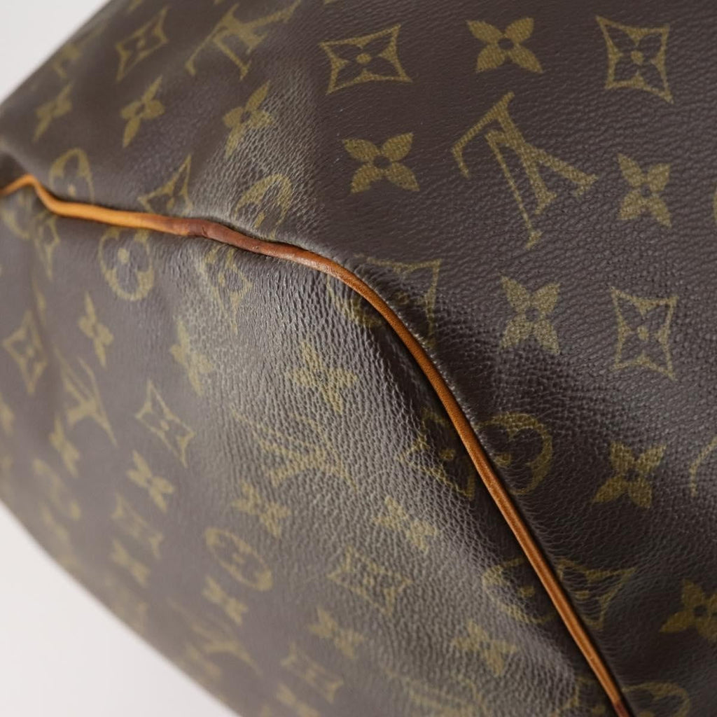 Louis Vuitton Keepall Bag Monogram Canvas Brown Canvas Travel Bag Bag (Pre-Owned)