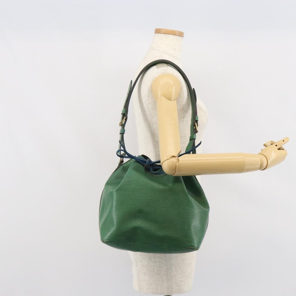 Louis Vuitton Petit Noe Handbag Epi Leather Green Leather Shoulder Bag Bag (Pre-Owned)