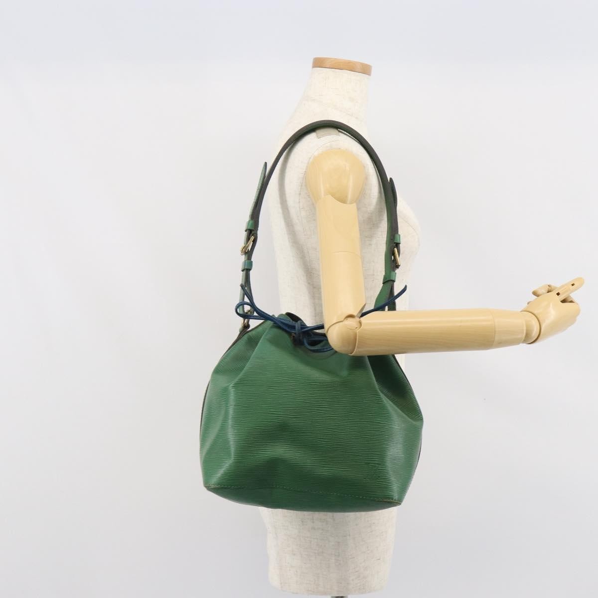 Louis Vuitton Petit Noe Handbag Epi Leather Green Leather Shoulder Bag Bag (Pre-Owned)