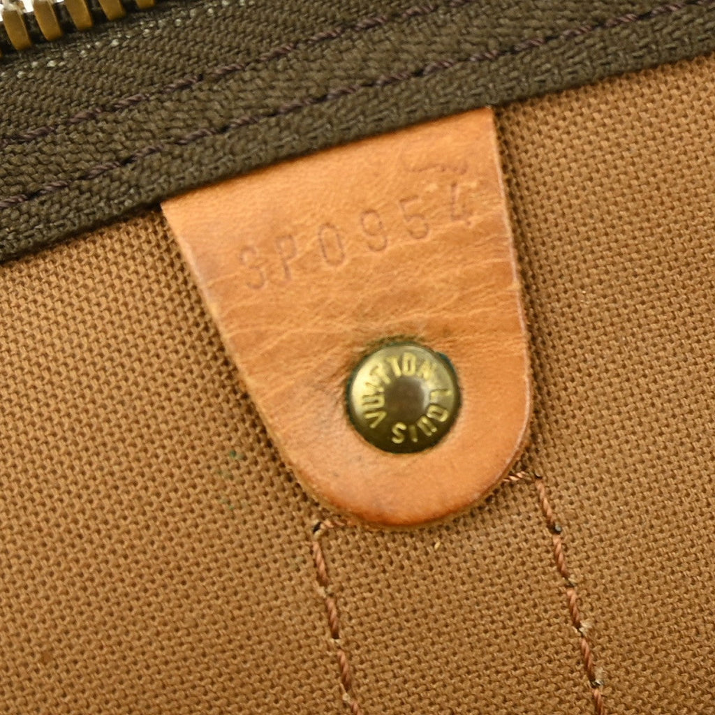 Louis Vuitton Keepall Bag Monogram Canvas Brown Canvas Travel Bag Bag (Pre-Owned)
