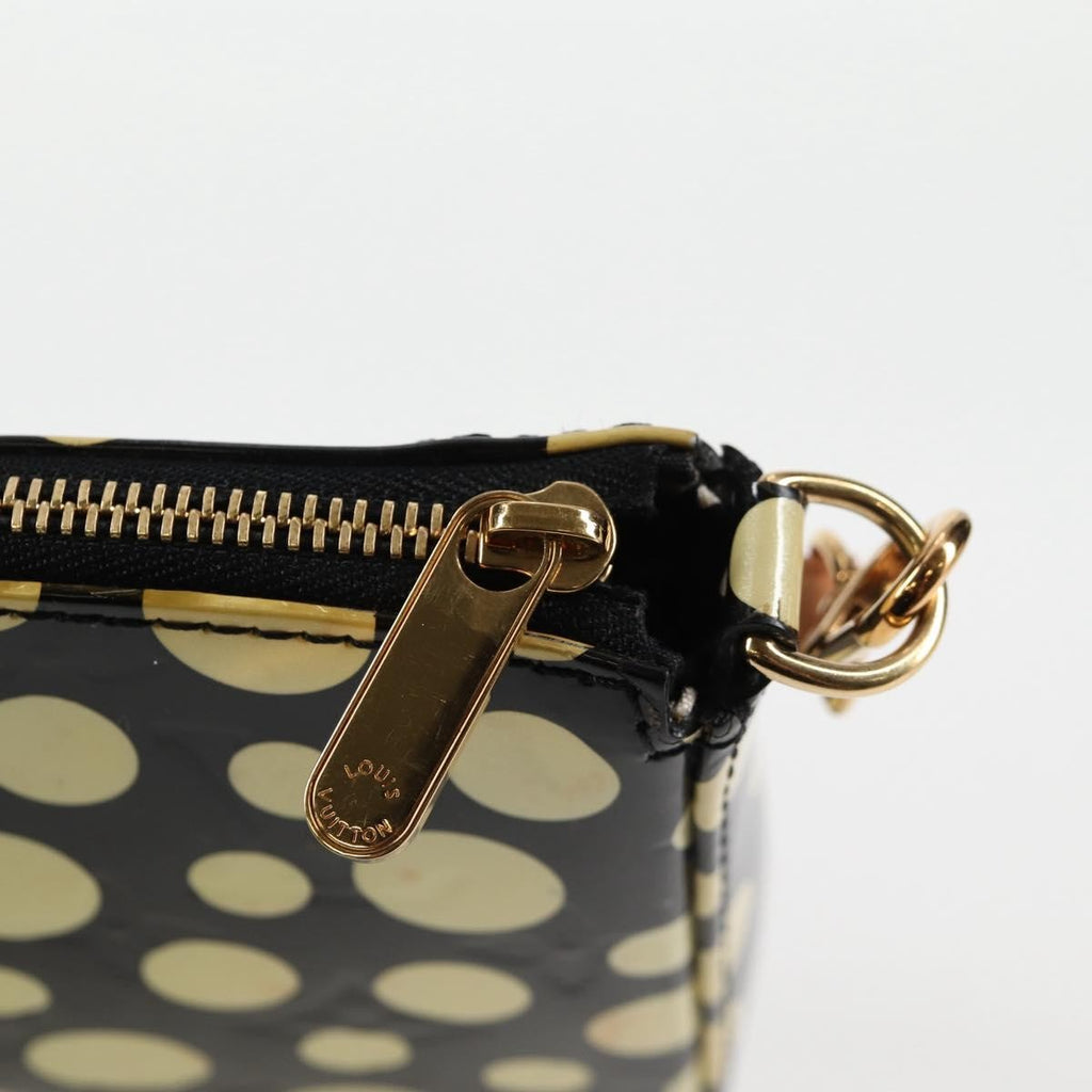 Louis Vuitton Pochette Accessoires Nm Kusama Infinity Dots Monogram Vernis Black Patent_Leather Clutche & Pouche Bag (Pre-Owned)