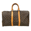 Louis Vuitton Keepall Bag Monogram Canvas Brown Canvas Travel Bag Bag (Pre-Owned)