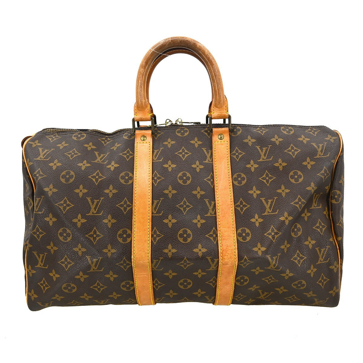 Louis Vuitton Keepall Bag Monogram Canvas Brown Canvas Travel Bag Bag (Pre-Owned)