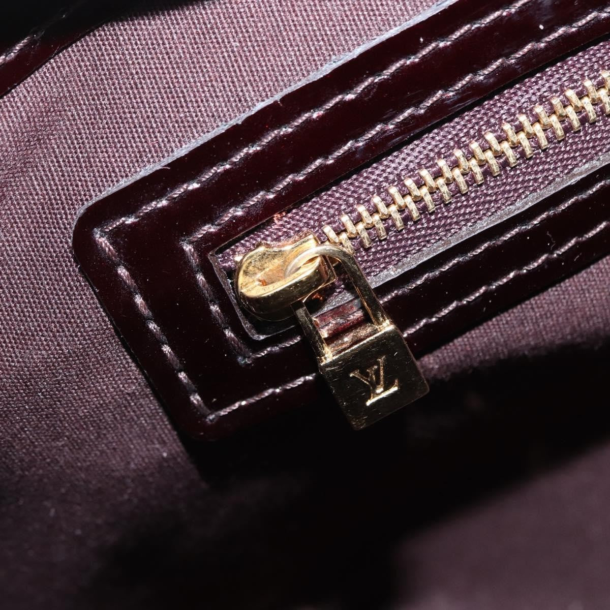 Louis Vuitton Wilshire Handbag Monogram Vernis Purple Patent_Leather Tote Bag Bag (Pre-Owned)