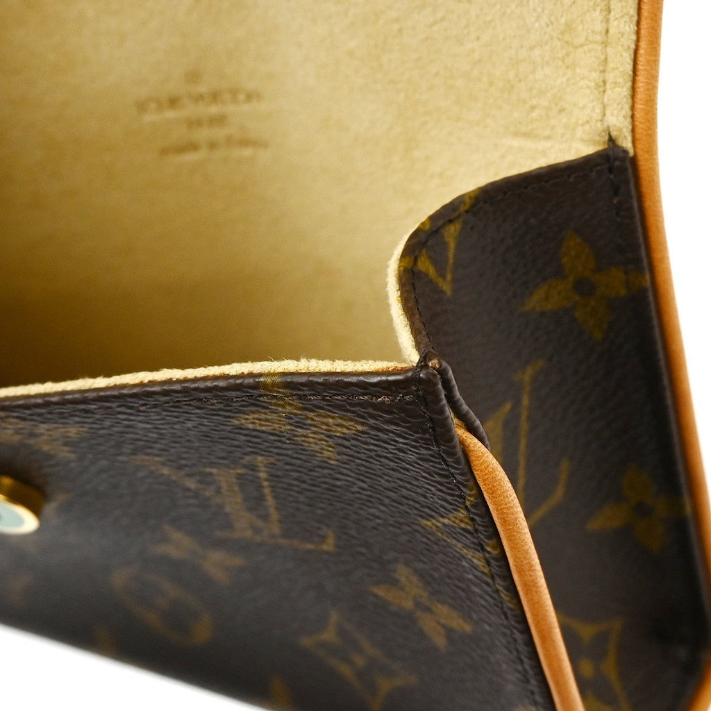 Louis Vuitton Florentine Pochette Monogram Canvas Brown Canvas Clutche & Pouche Bag (Pre-Owned)