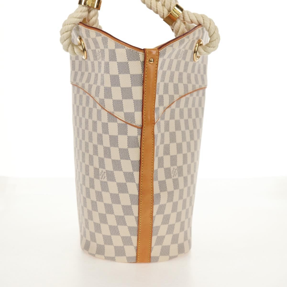Louis Vuitton Pampelonne Handbag Damier White Canvas Tote Bag Bag (Pre-Owned)