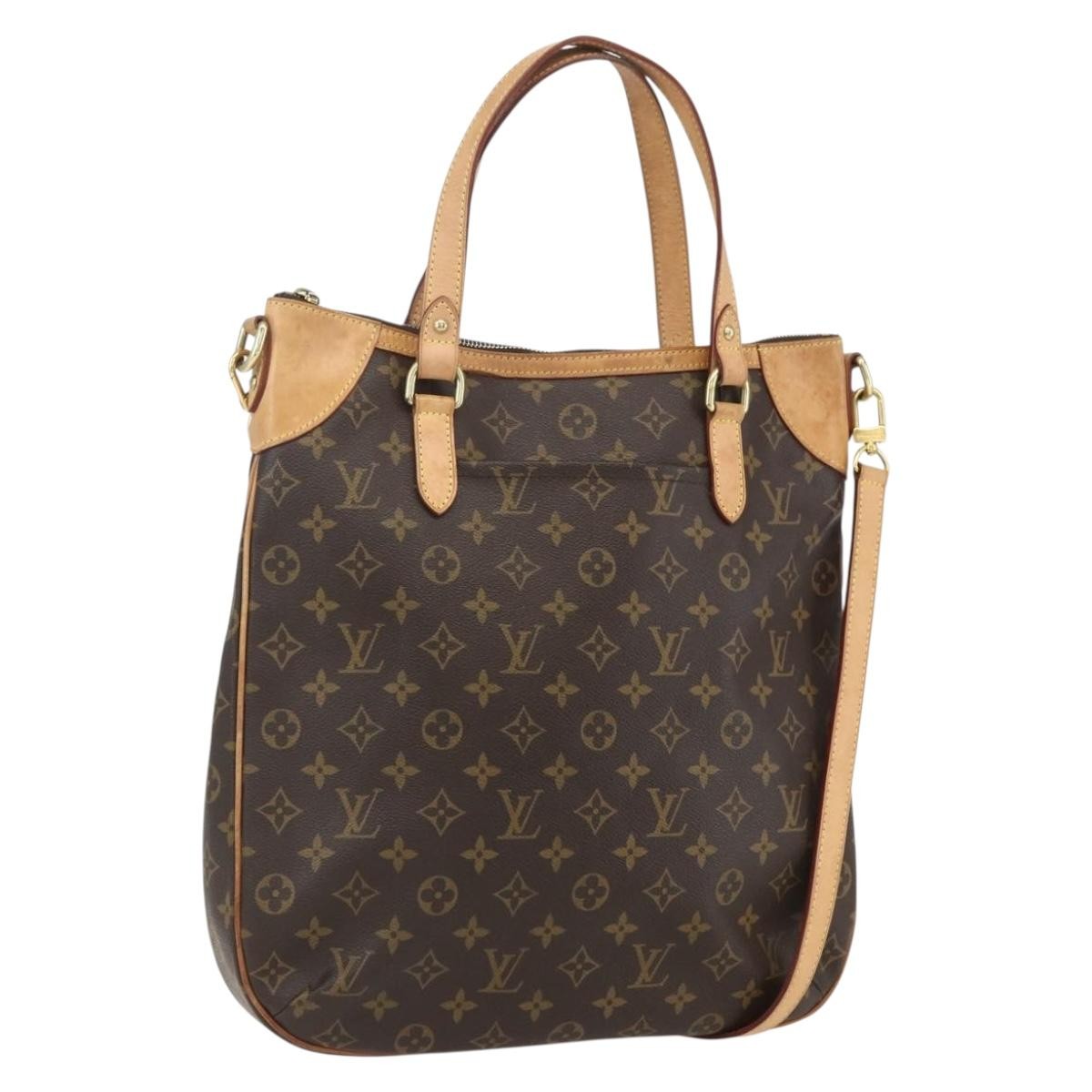 Louis Vuitton Odeon Handbag Monogram Canvas Brown Canvas Shoulder Bag Bag (Pre-Owned)