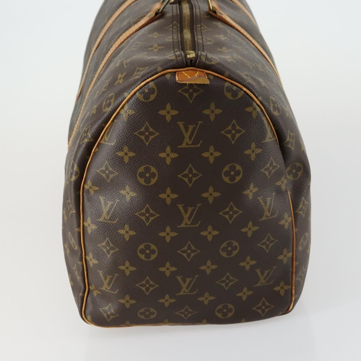 Louis Vuitton Keepall Bag Monogram Canvas Brown Canvas Travel Bag Bag (Pre-Owned)