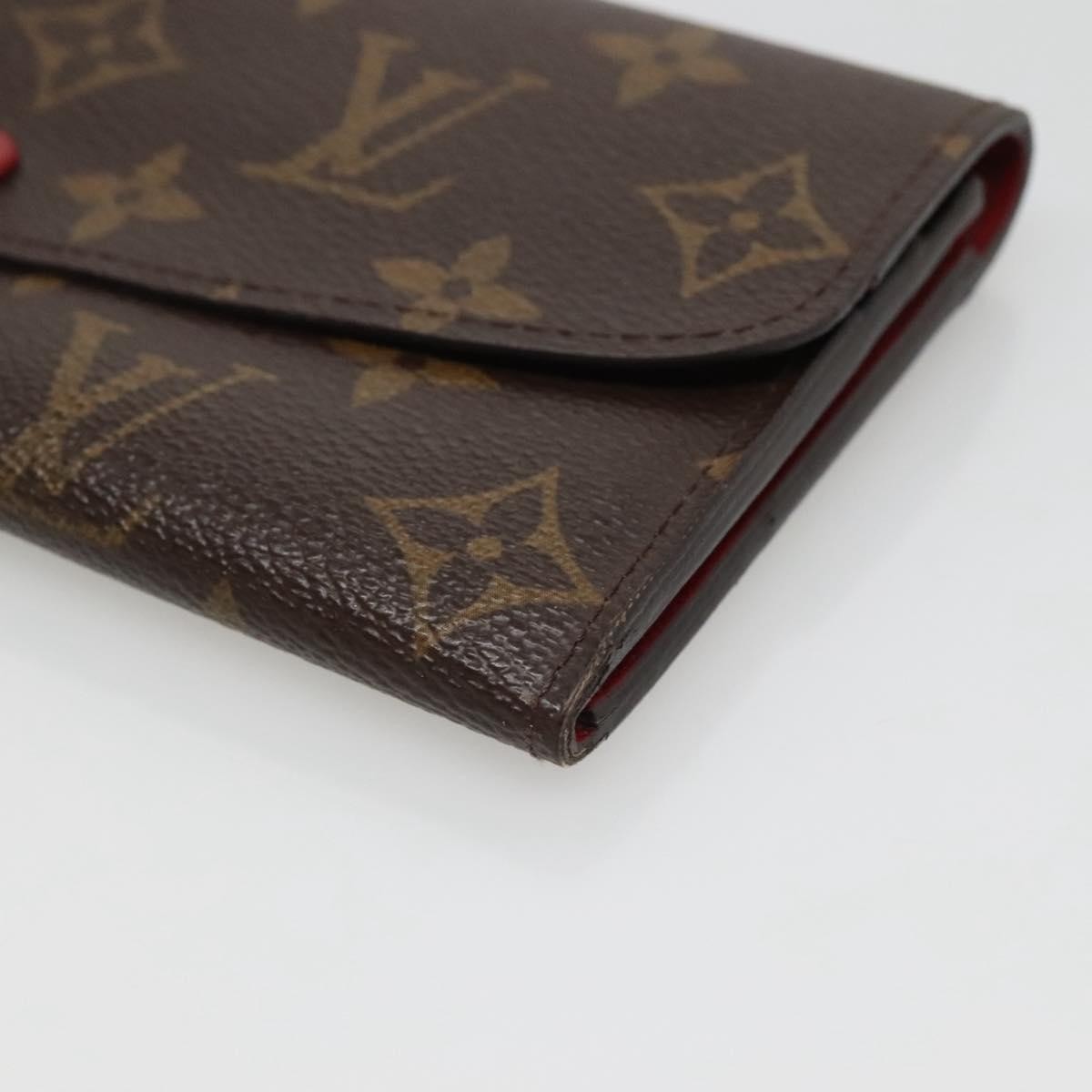 Louis Vuitton Emilie Wallet Monogram Canvas Red Canvas Wallets Accessory (Pre-Owned)