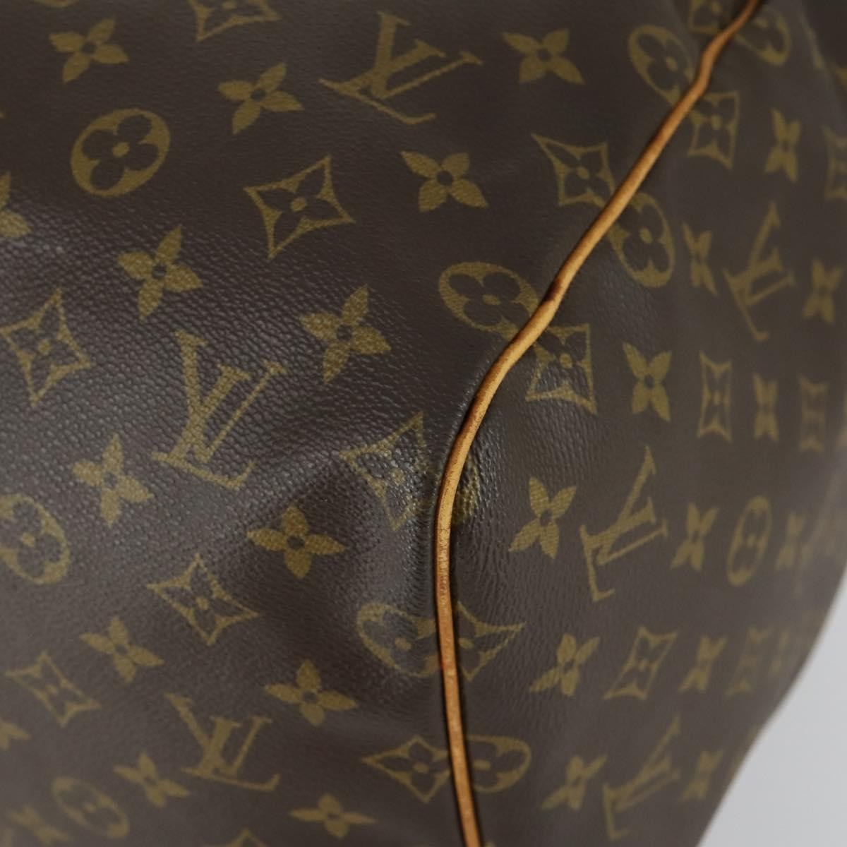 Louis Vuitton Keepall Bag Monogram Canvas Brown Canvas Travel Bag Bag (Pre-Owned)