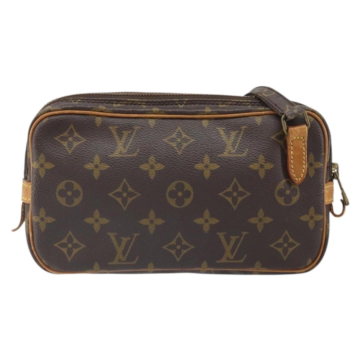 Louis Vuitton Pochette Marly Bandouliere Bag Monogram Canvas Brown Canvas Shoulder Bag Bag (Pre-Owned)