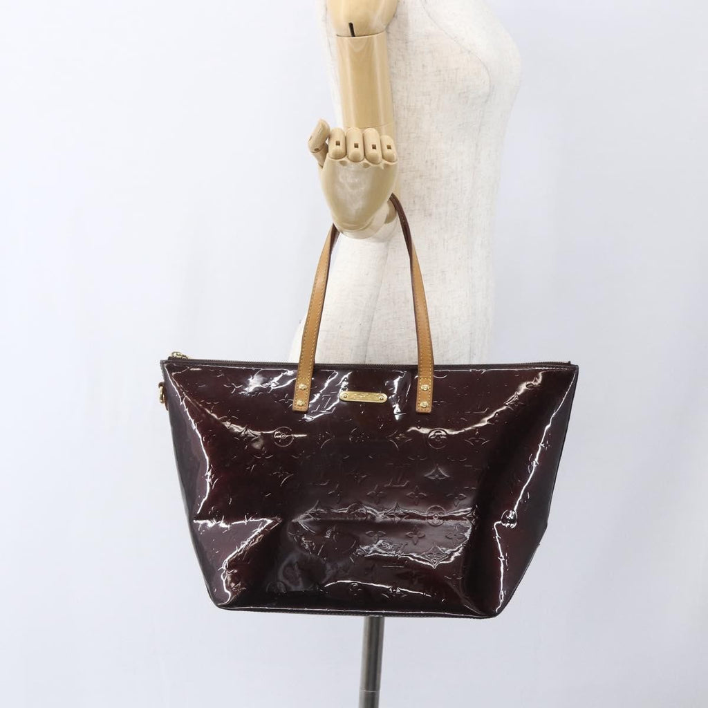 Louis Vuitton Bellevue Handbag Monogram Vernis Brown Patent_Leather Tote Bag Bag (Pre-Owned)