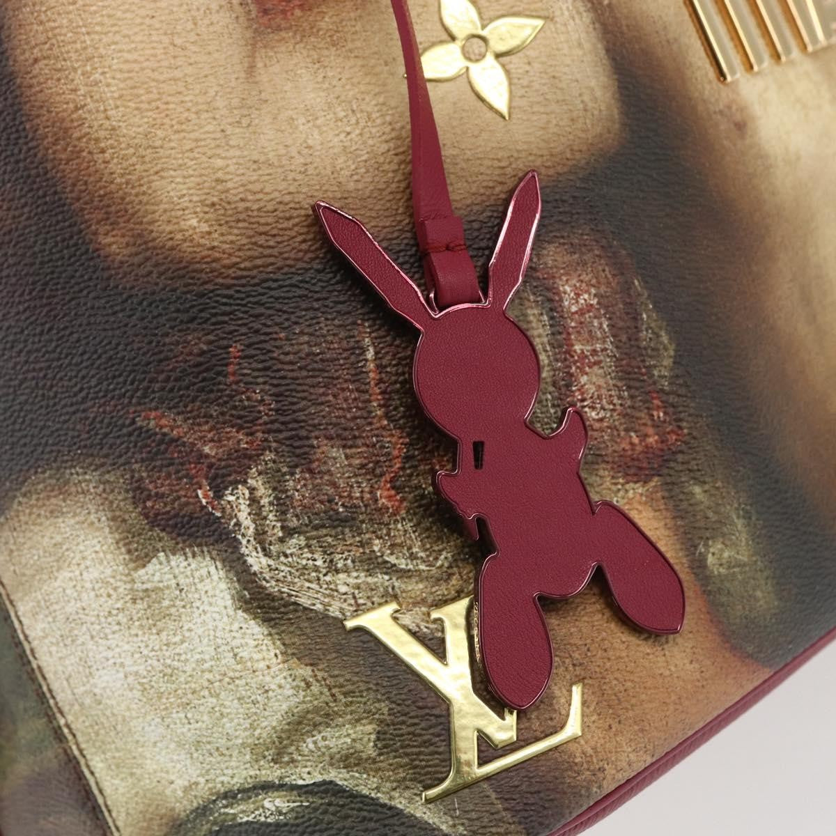 Louis Vuitton Neverfull Nm Tote Limited Edition Jeff Koons Titian Print Canvas Multicolour Canvas Tote Bag Bag (Pre-Owned)