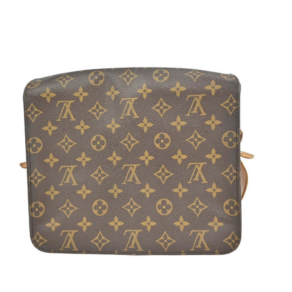 Louis Vuitton Cartouchiere Handbag Monogram Canvas Brown Canvas Shoulder Bag Bag (Pre-Owned)