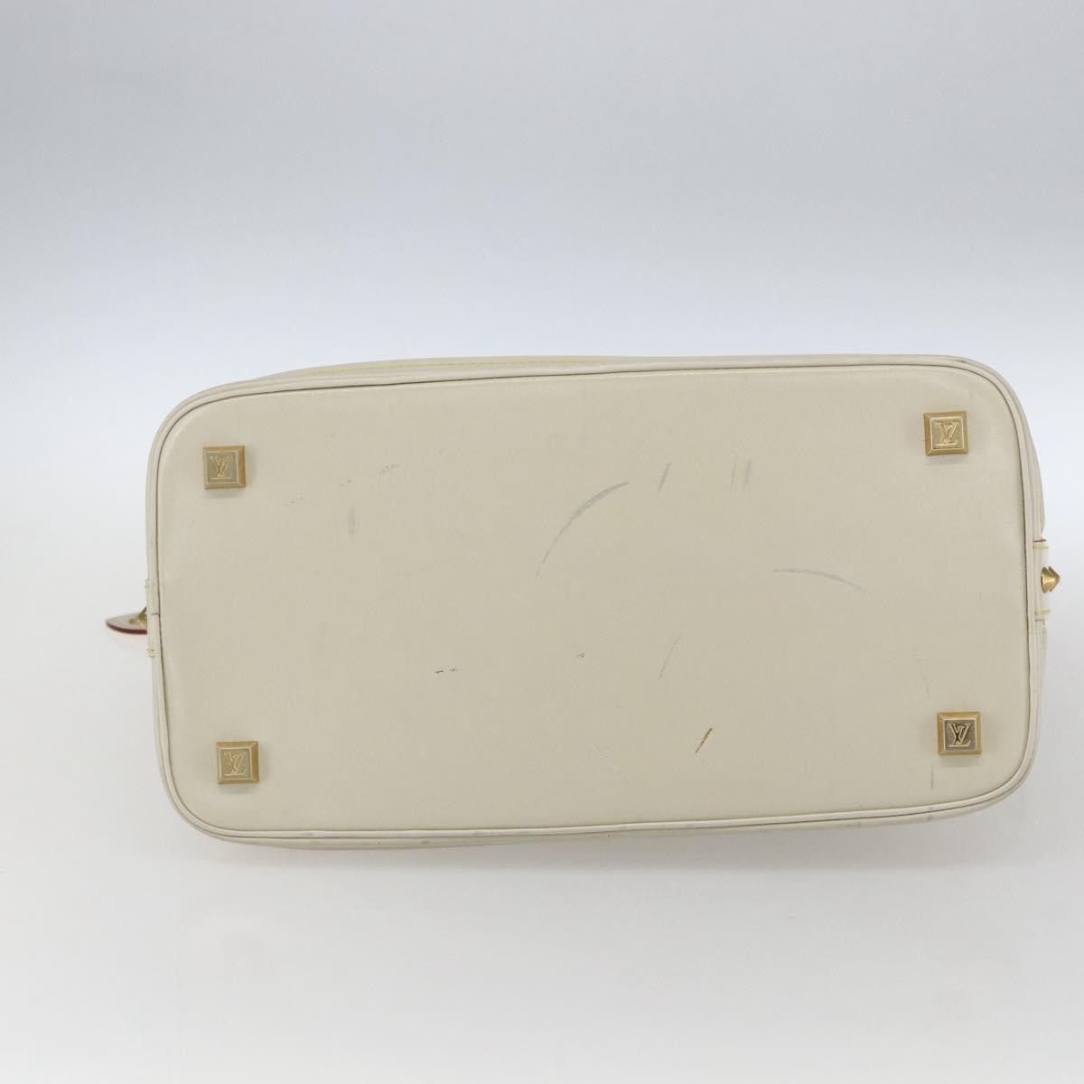 Louis Vuitton Suhali Lockit Handbag Leather White Leather Handbag (Pre-Owned)