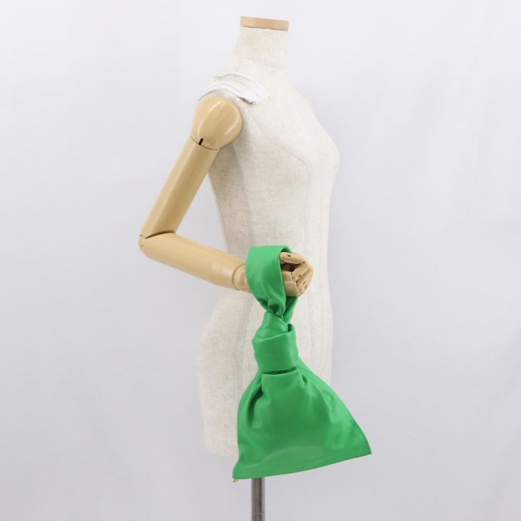 Bottega Veneta Bv Twist Bag Leather Green Leather Handbag (Pre-Owned)