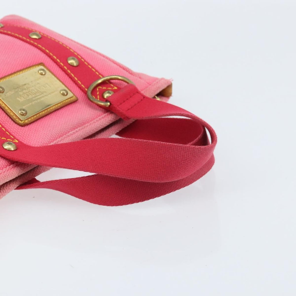 Louis Vuitton Antigua Tote Canvas Pink Canvas Handbag (Pre-Owned)