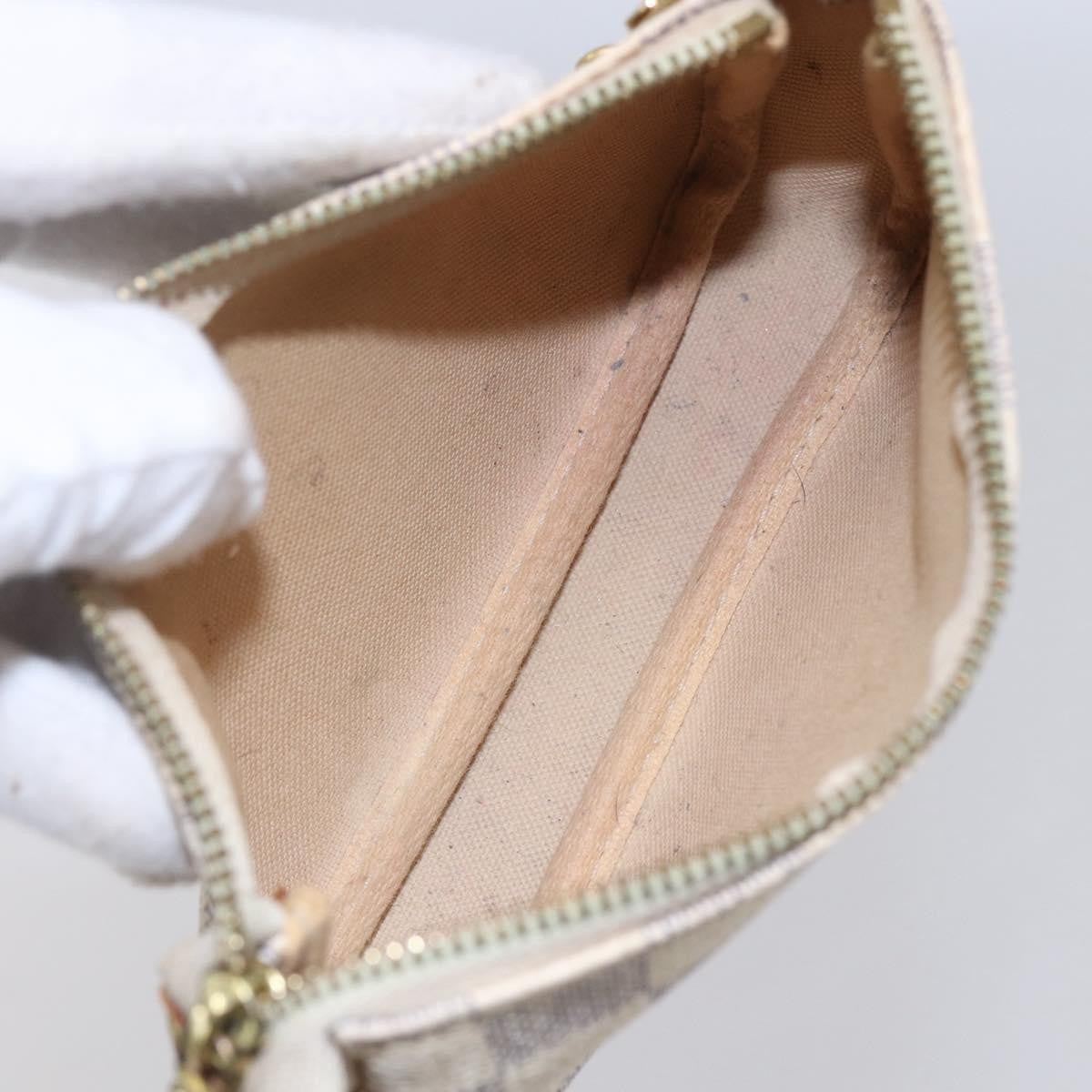 Louis Vuitton Pochette Accessoires Damier White Canvas Bag (Pre-Owned)