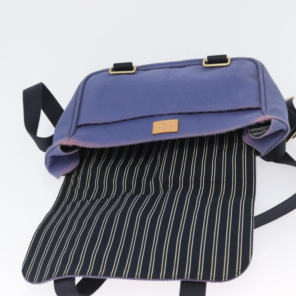 Louis Vuitton Antigua Besace Messenger Bag Canvas Blue Canvas Shoulder Bag Bag (Pre-Owned)