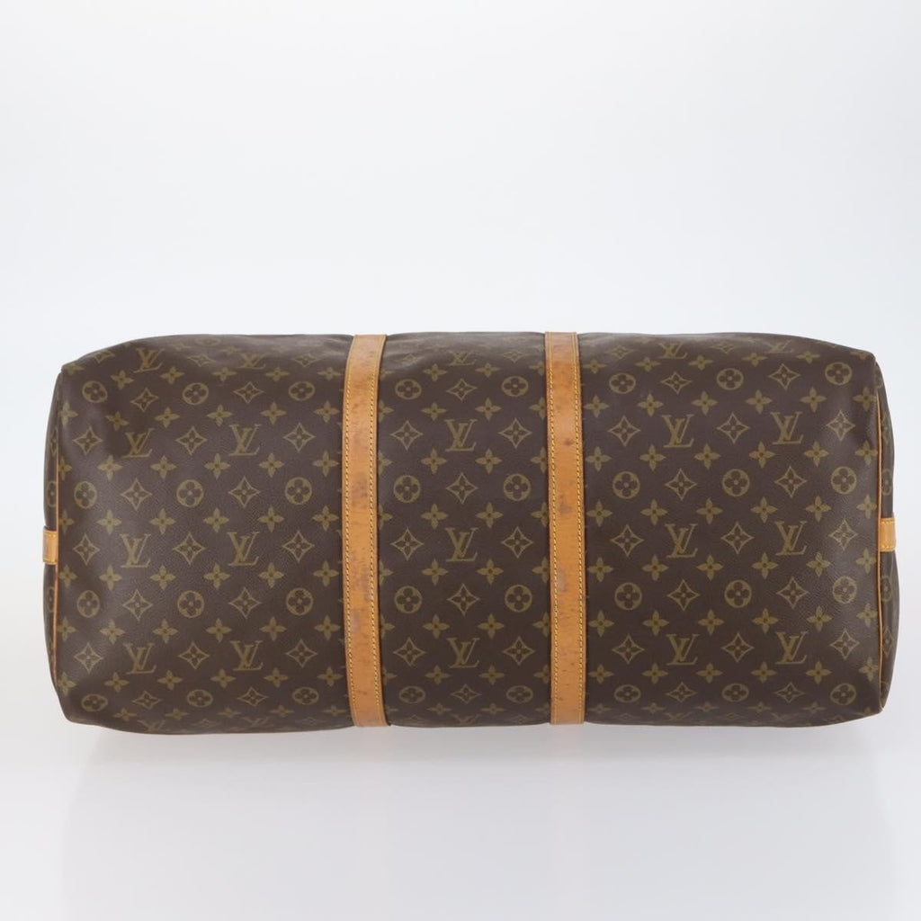 Louis Vuitton Keepall Bandouliere Bag Monogram Canvas Brown Canvas Travel Bag Bag (Pre-Owned)