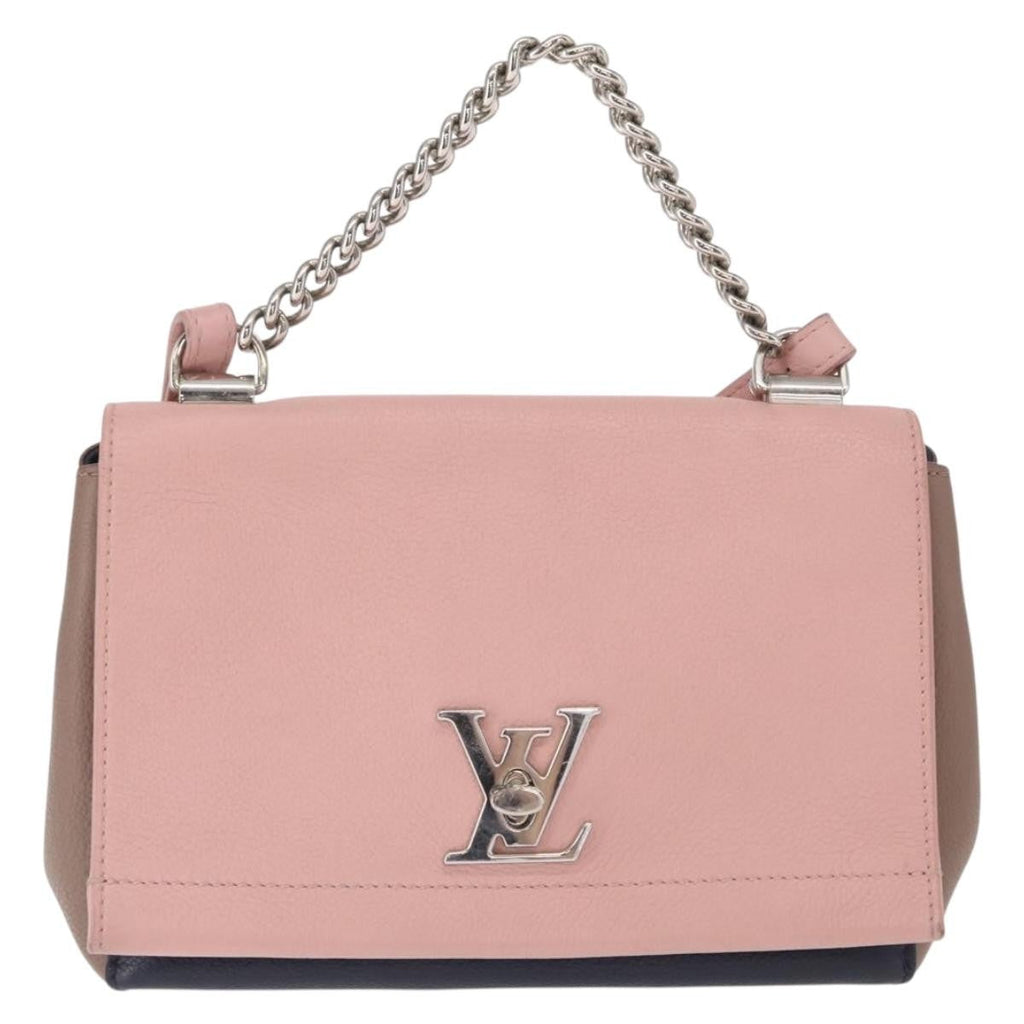 Louis Vuitton Lockme Ii Handbag Leather Pink Leather Shoulder Bag Bag (Pre-Owned)