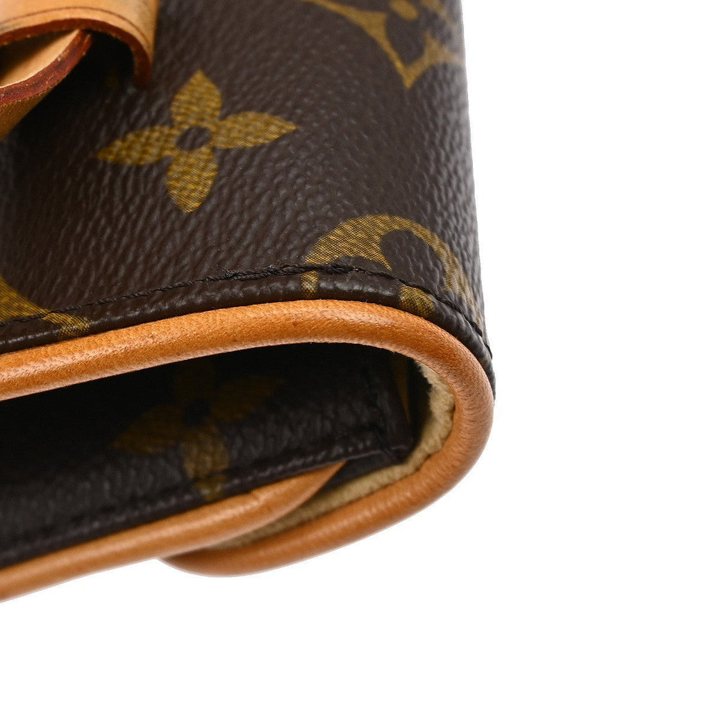 Louis Vuitton Florentine Waist Bag Monogram Canvas Brown Canvas Clutche & Pouche Bag (Pre-Owned)