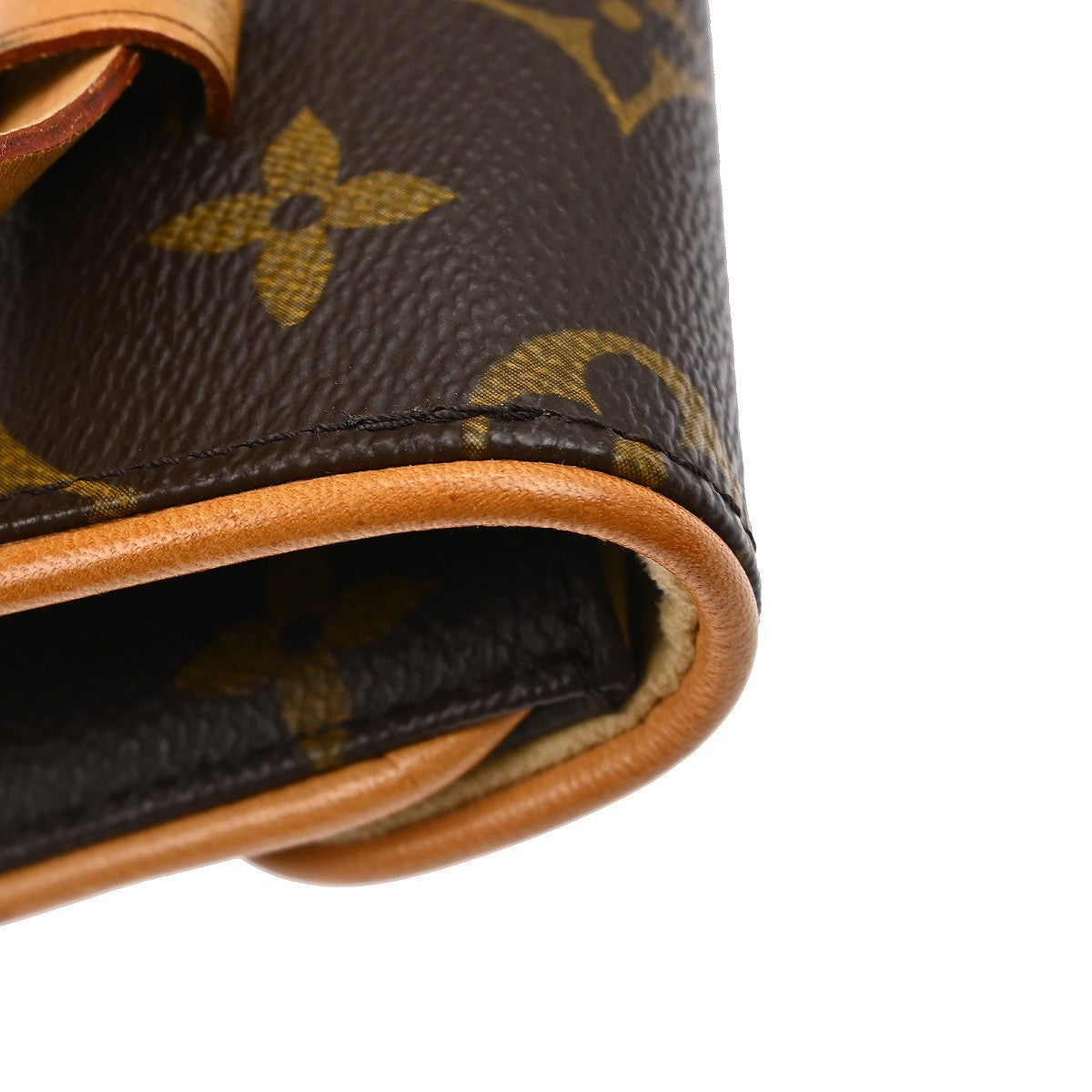 Louis Vuitton Florentine Waist Bag Monogram Canvas Brown Canvas Clutche & Pouche Bag (Pre-Owned)