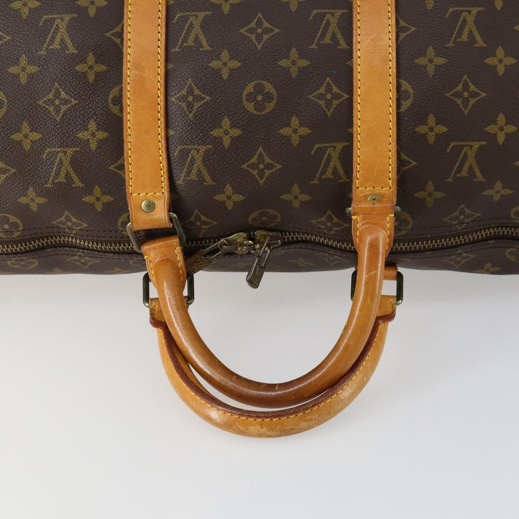 Louis Vuitton Keepall Bag Monogram Canvas Brown Canvas Travel Bag Bag (Pre-Owned)