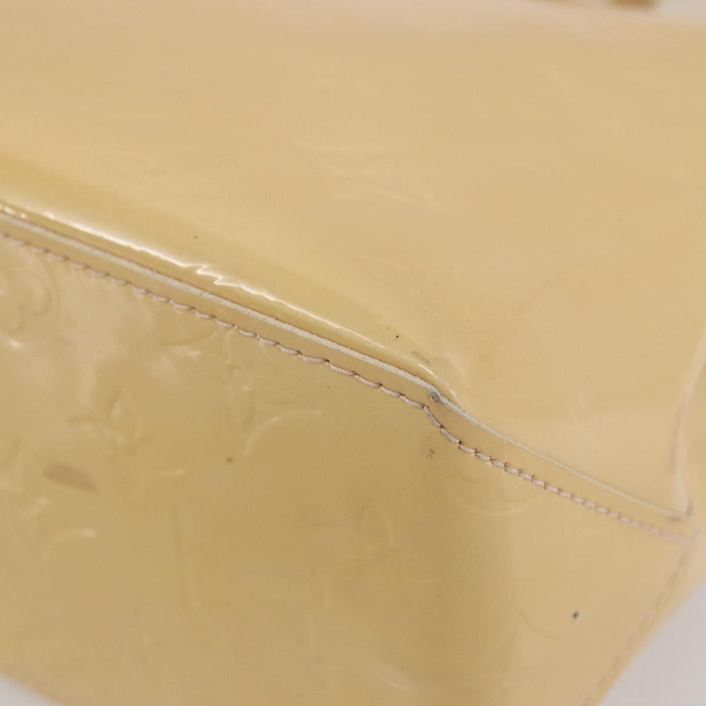 Louis Vuitton Reade Handbag Monogram Vernis Beige Patent_Leather Handbag (Pre-Owned)