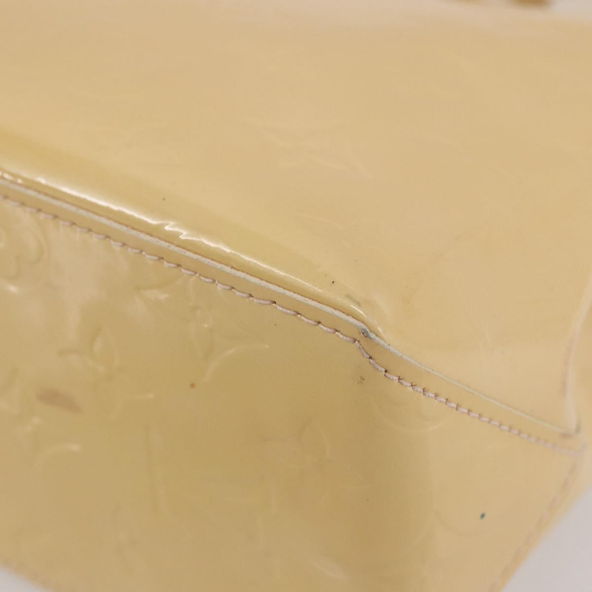 Louis Vuitton Reade Handbag Monogram Vernis Beige Patent_Leather Handbag (Pre-Owned)