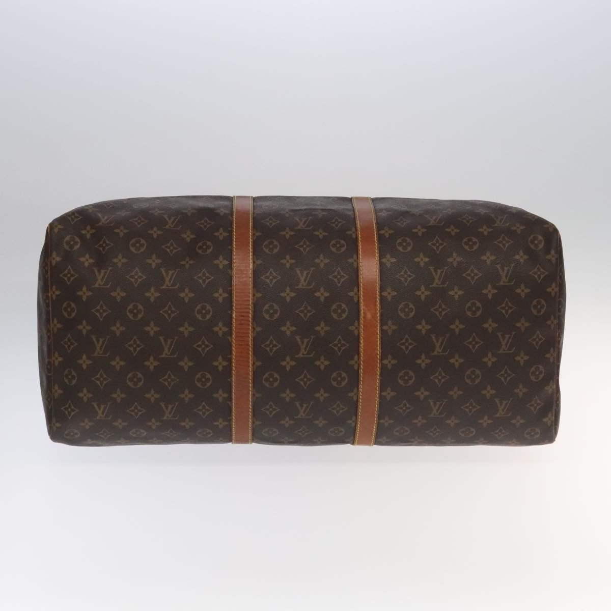 Louis Vuitton Keepall Bag Monogram Canvas Brown Canvas Travel Bag Bag (Pre-Owned)