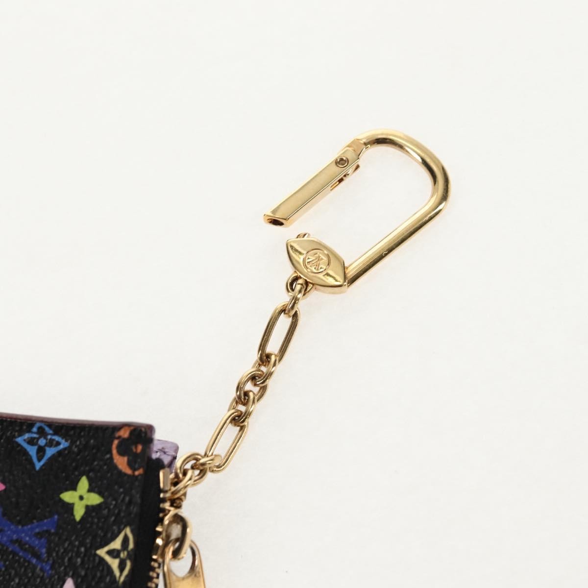 Louis Vuitton Pochette Clés Nm Monogram Multicolor Canvas Black Canvas Wallets Accessory (Pre-Owned)