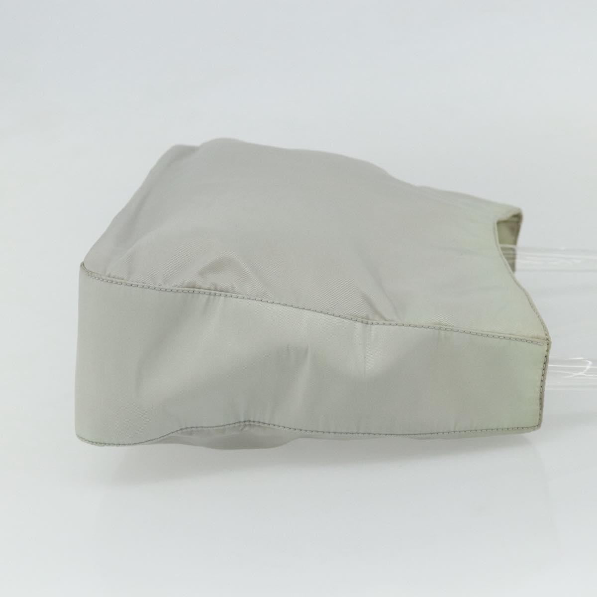 Prada Resin Handle Shoulder Bag Tessuto Clear Nylon Shoulder Bag Bag (Pre-Owned)