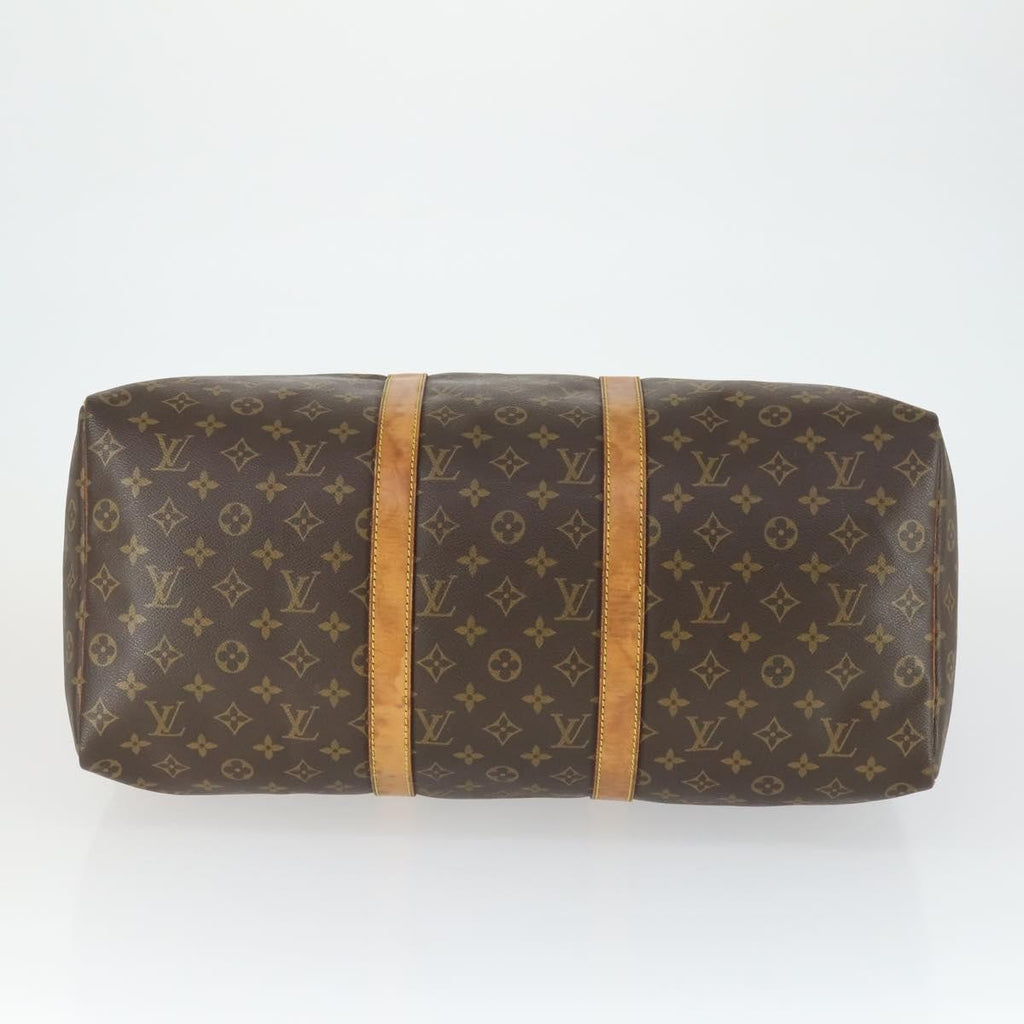 Louis Vuitton Keepall Bag Monogram Canvas Brown Canvas Travel Bag Bag (Pre-Owned)