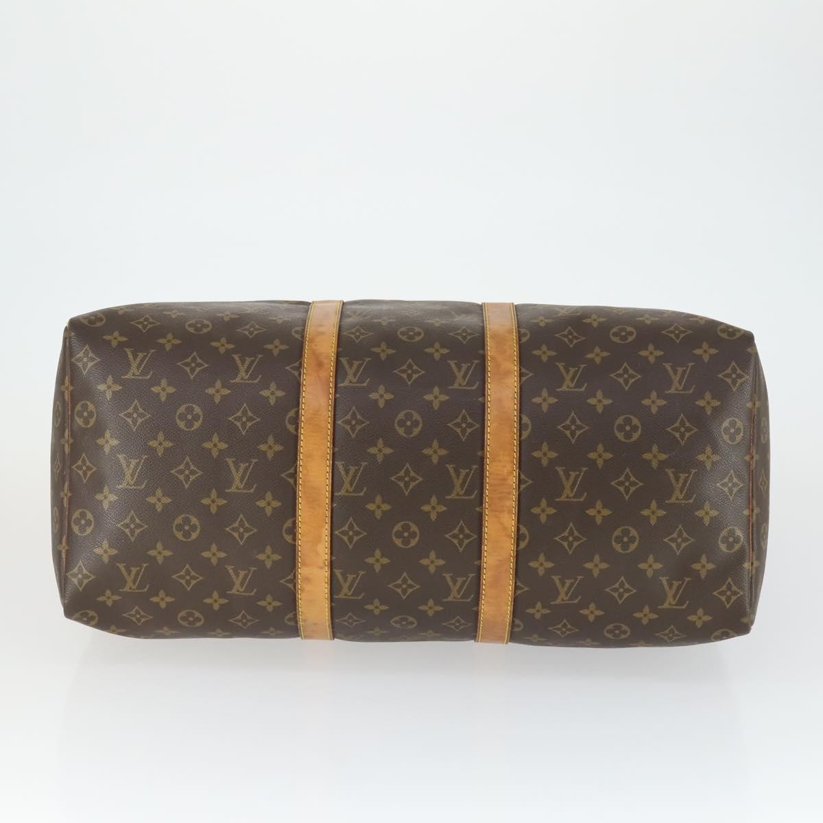 Louis Vuitton Keepall Bag Monogram Canvas Brown Canvas Travel Bag Bag (Pre-Owned)