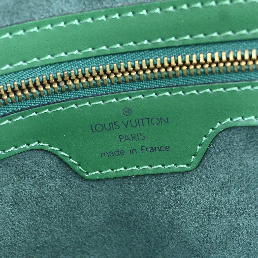 Louis Vuitton Lussac Handbag Epi Leather Green Leather Shoulder Bag Bag (Pre-Owned)