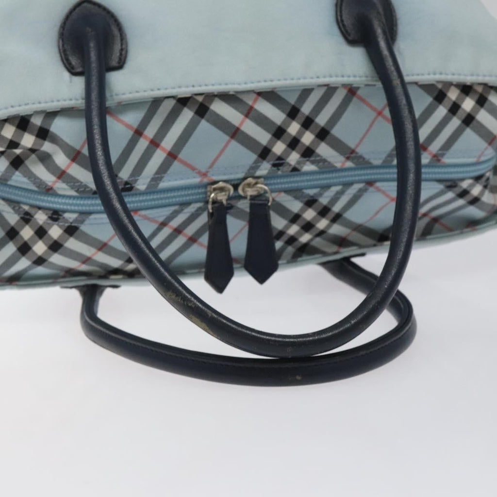 Burberry Nova Check Blue Label Nylon Blue Nylon Handbag (Pre-Owned)
